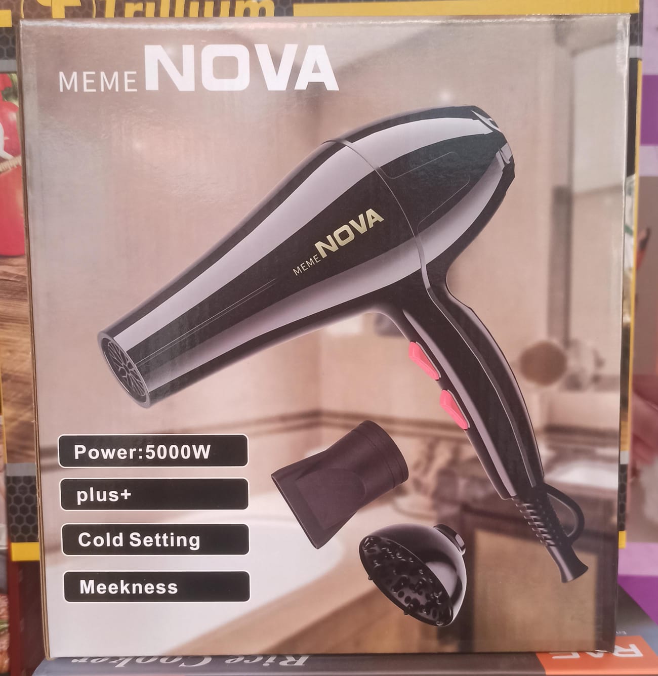 SECADOR DE CABELLO CON DIFUSOR NOVA
