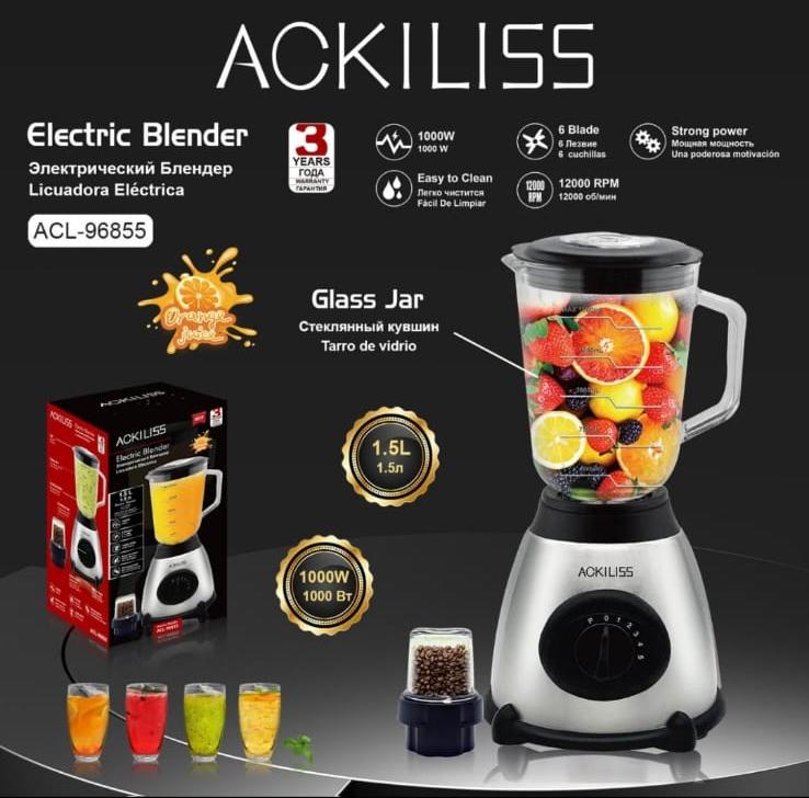LICUADORA + MOLINILLO ACKILISS ITALIANA